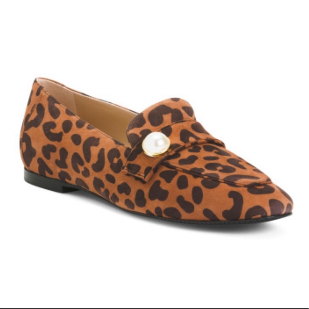 NWT Stuart Weitzman Payson Pearl Suede Loafer, Sz 7.5
